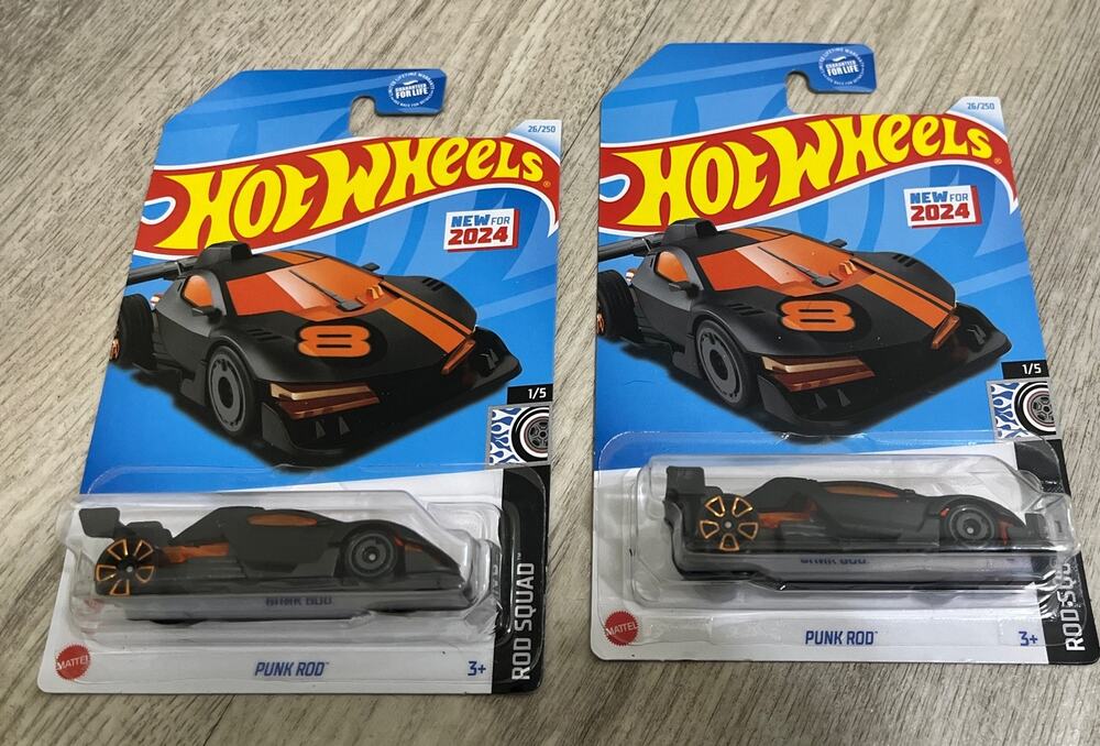 New Hot Wheels Diecast Punk Rod - 2024 Rod Squads 1/5 26/250 X2
